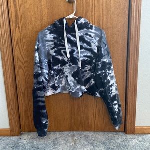 Tie dye cropped sweatshirt